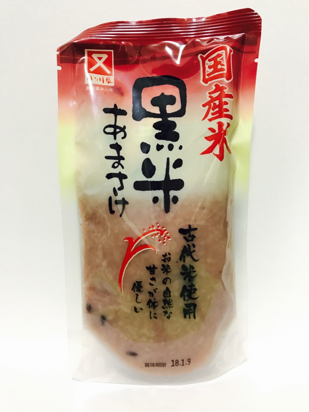 小川屋味噌店の濃縮タイプの米麹甘酒『黒米あまざけ』