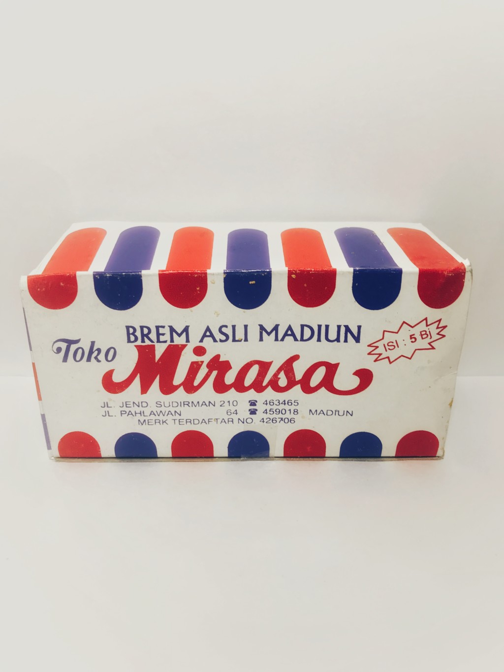 インドネシアの甘酒菓子でMirasaの『BREM ASLI MADIUN』